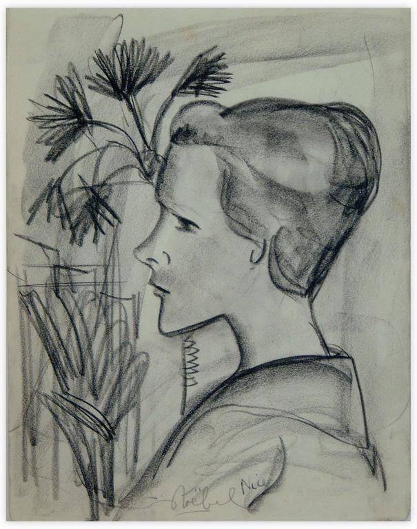 Catalogue raisonné, Edgar Stoëbel, Nice - portrait de femme — 