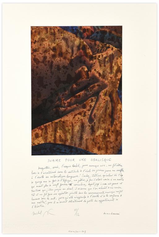 Catalogue raisonné, Henri Maccheroni, Suaire pour une odalisque - circa 1995