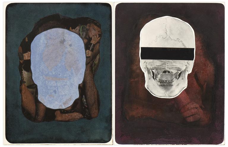 Catalogue raisonné, Henri Maccheroni, Diptyque, Crânes et Vanité - 1988