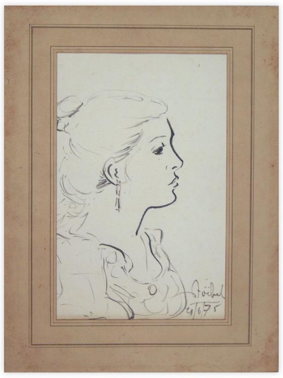 Catalogue raisonné, Edgar Stoëbel, portrait de femme - 21/06/75 — 1975