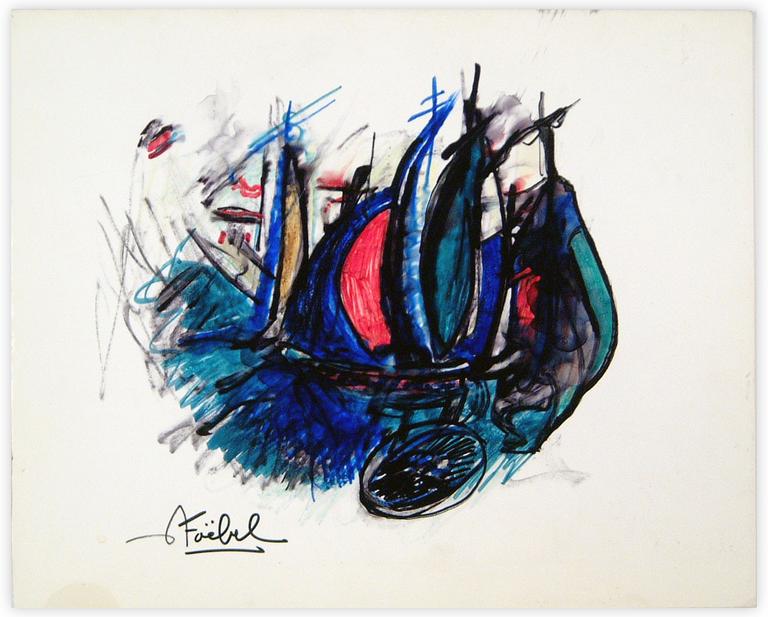 Catalogue raisonné, Edgar Stoëbel, marine orageuse — 