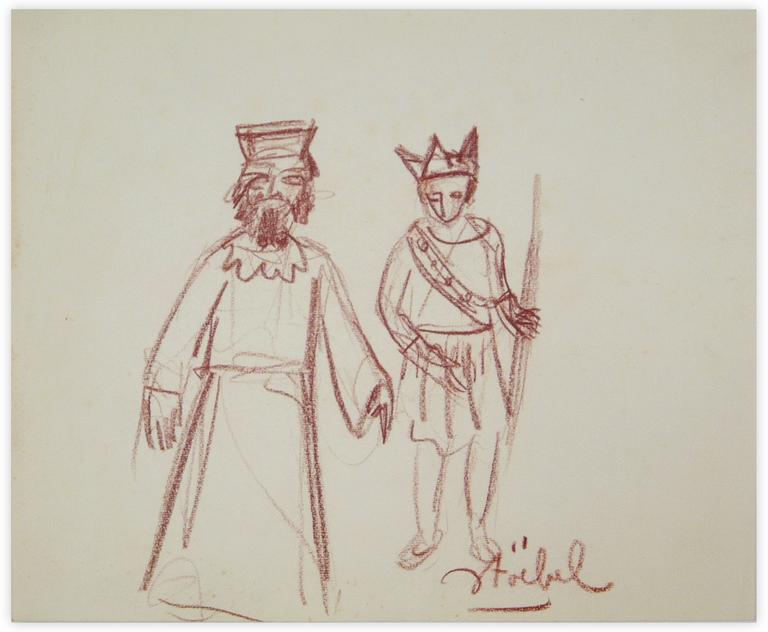 Catalogue raisonné, Edgar Stoëbel, personnages — 