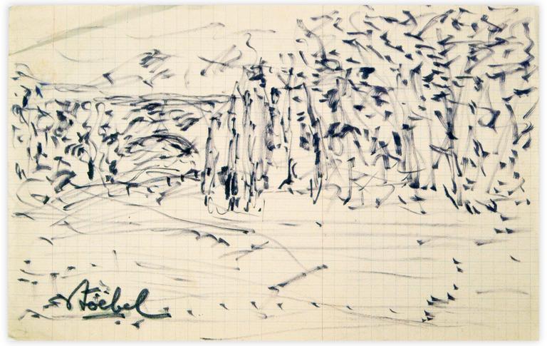 Catalogue raisonné, Edgar Stoëbel, abstract landscape — 