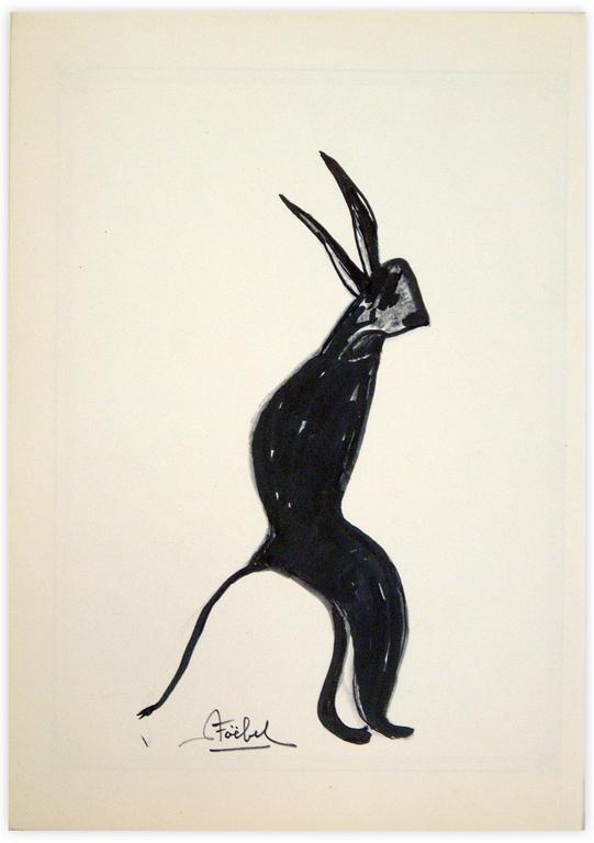 Catalogue raisonné, Edgar Stoëbel, lapin seul — 