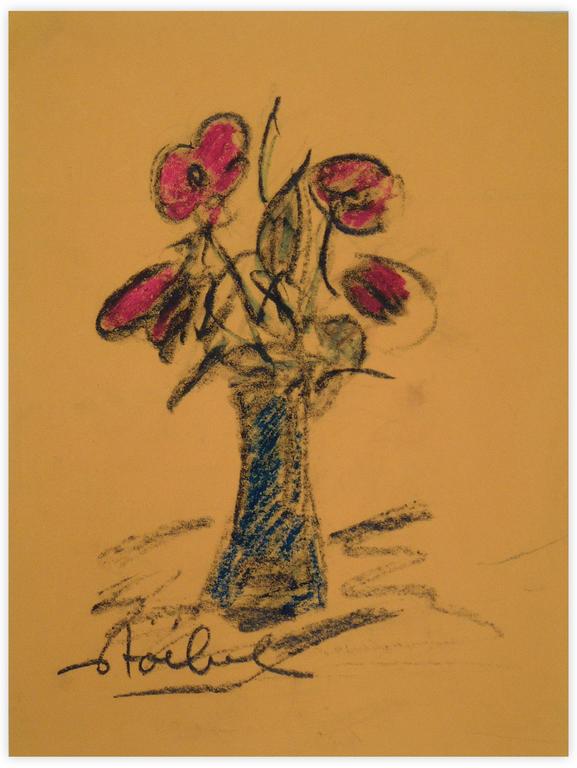 Catalogue raisonné, Edgar Stoëbel, nature morte - "vase aux fleurs" — 