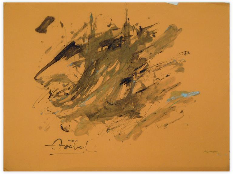 Catalogue raisonné, Edgar Stoëbel, (mâts dans la tempête) abstract — 