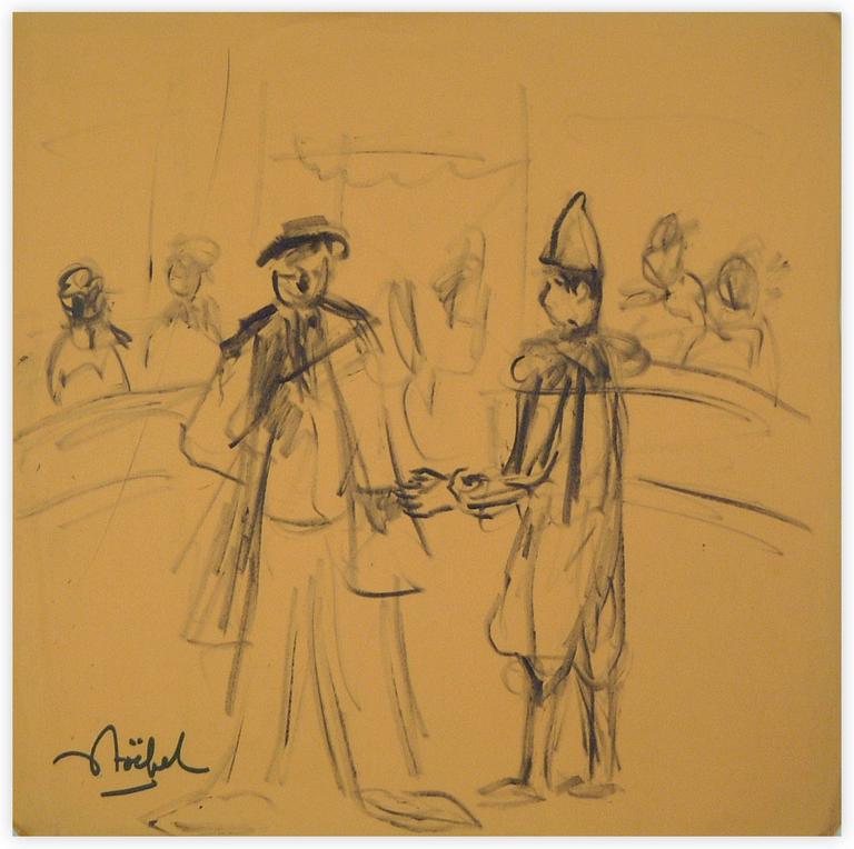 Catalogue raisonné, Edgar Stoëbel, scène de clown — 