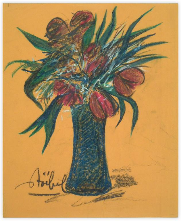 Catalogue raisonné, Edgar Stoëbel, vase et fleurs — 