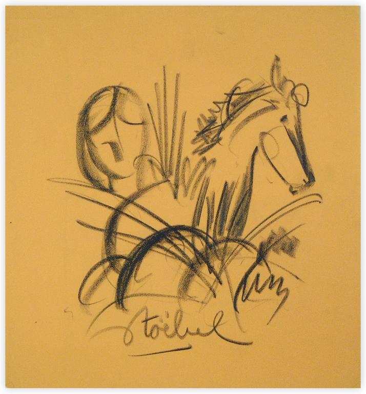 Catalogue raisonné, Edgar Stoëbel, femme et cheval — 