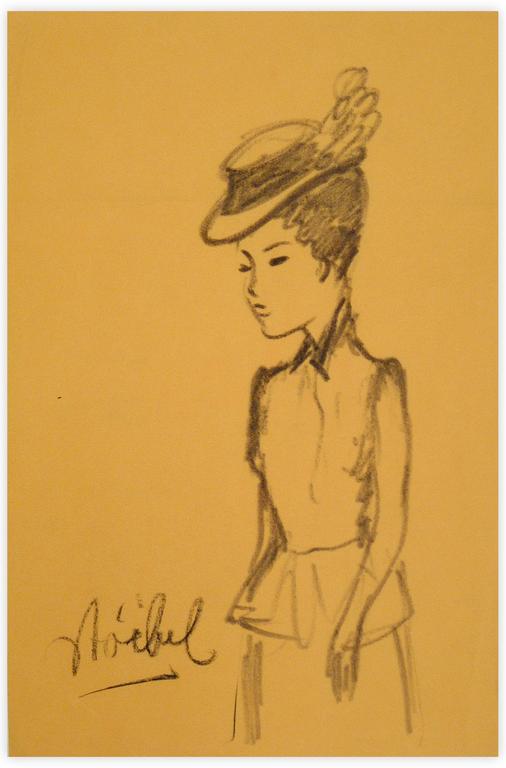 Catalogue raisonné, Edgar Stoëbel, femme au chapeau — 