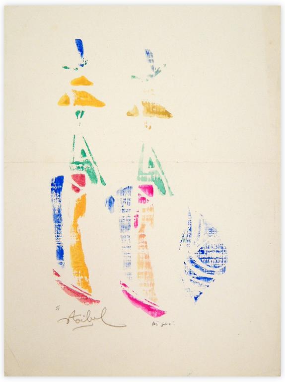 Catalogue raisonné, Edgar Stoëbel, bois gravé - abstract — 
