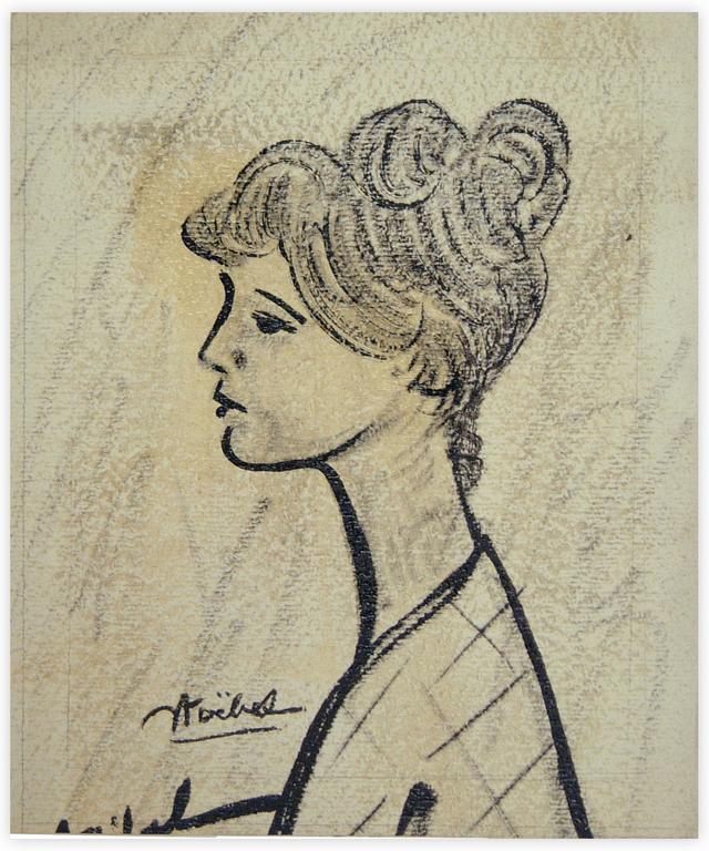 Catalogue raisonné, Edgar Stoëbel, portrait de femme — 