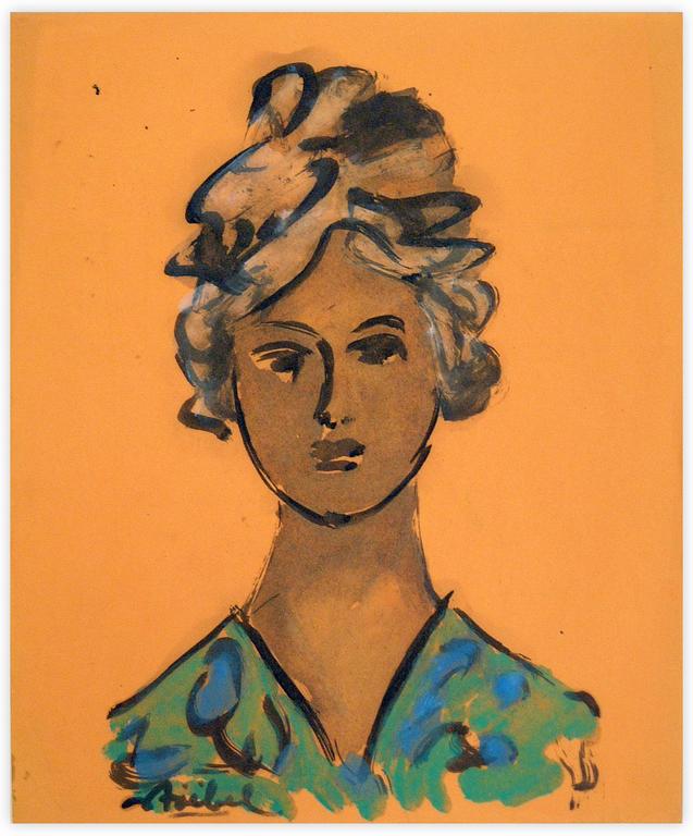 Catalogue raisonné, Edgar Stoëbel, portrait de femme — 