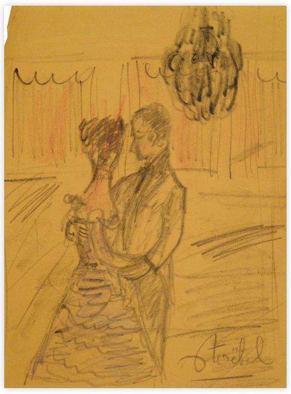 Catalogue raisonné, Edgar Stoëbel, couple dansant — 