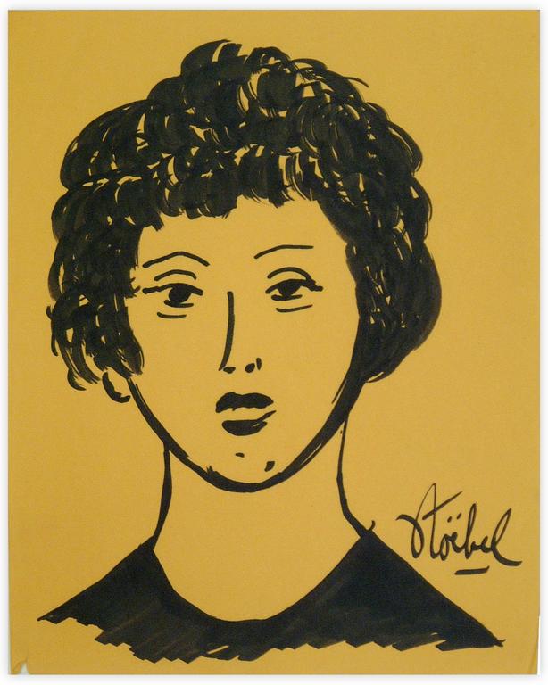 Catalogue raisonné, Edgar Stoëbel, femme - portrait — 