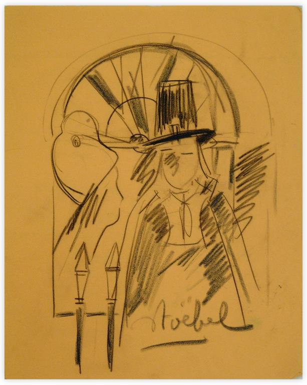 Catalogue raisonné, Edgar Stoëbel, homme au haut de forme — 