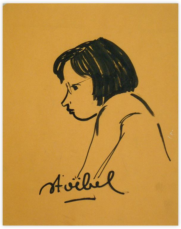 Catalogue raisonné, Edgar Stoëbel, portrait - jeune femme — 