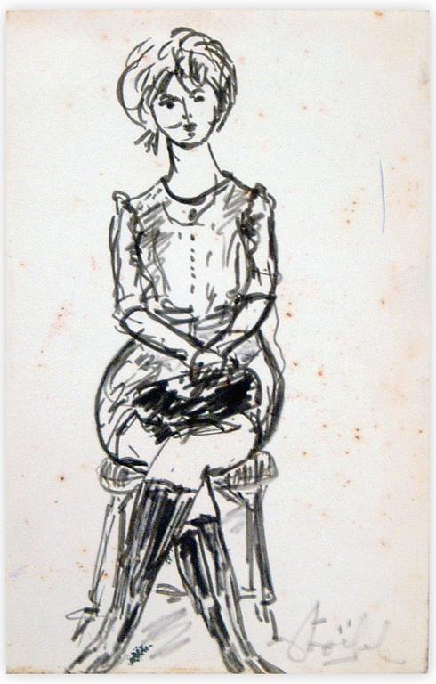 Catalogue raisonné, Edgar Stoëbel, femme au tailleur — 