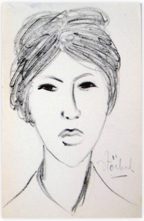 Catalogue raisonné, Edgar Stoëbel, portrait de femme — 
