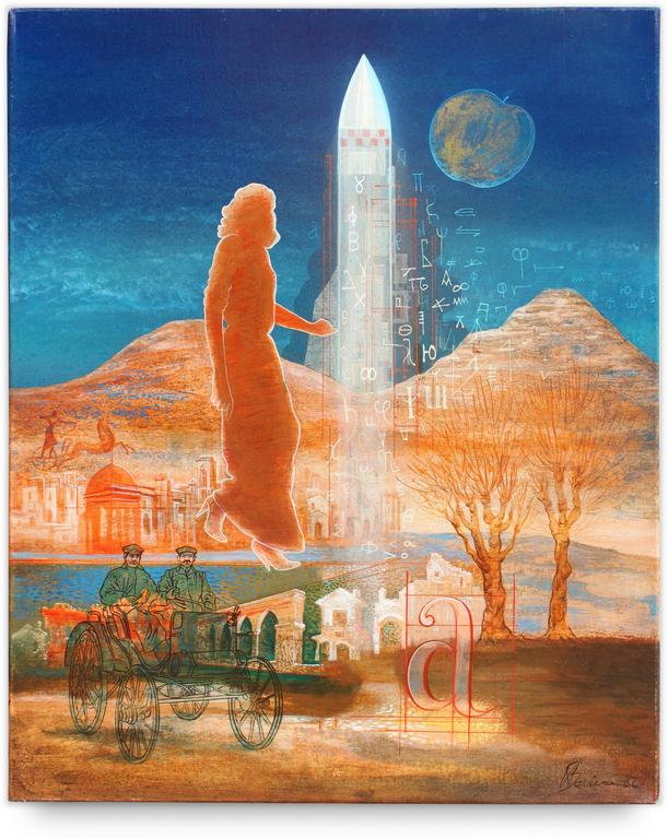 Catalogue raisonné, Henri Baviera, Promenade sous les platanes - 1982
