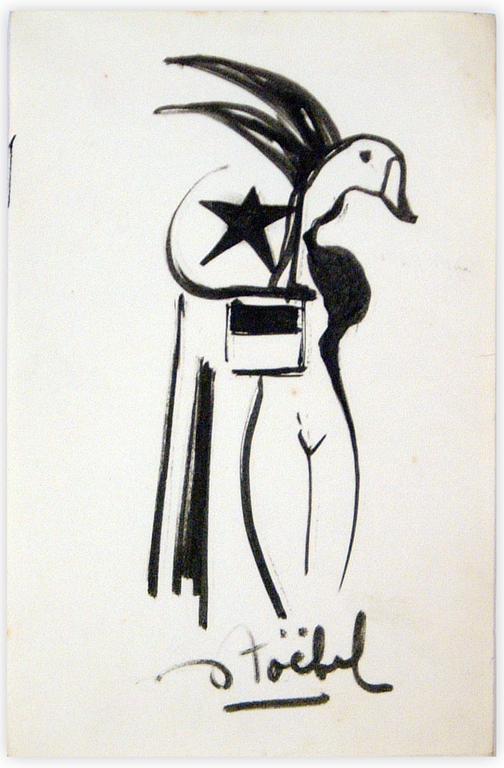 Catalogue raisonné, Edgar Stoëbel, femme-oie — 