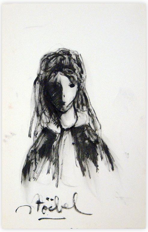 Catalogue raisonné, Edgar Stoëbel, portrait de femme — 