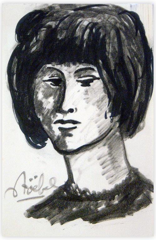 Catalogue raisonné, Edgar Stoëbel, portrait de femme — 