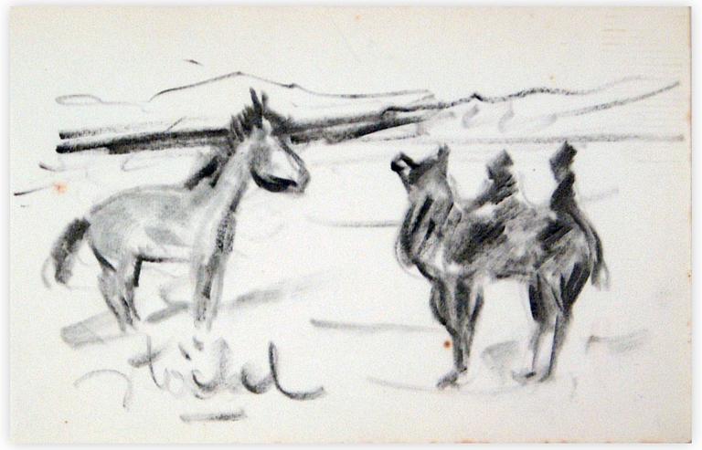 Catalogue raisonné, Edgar Stoëbel, scène animal — 