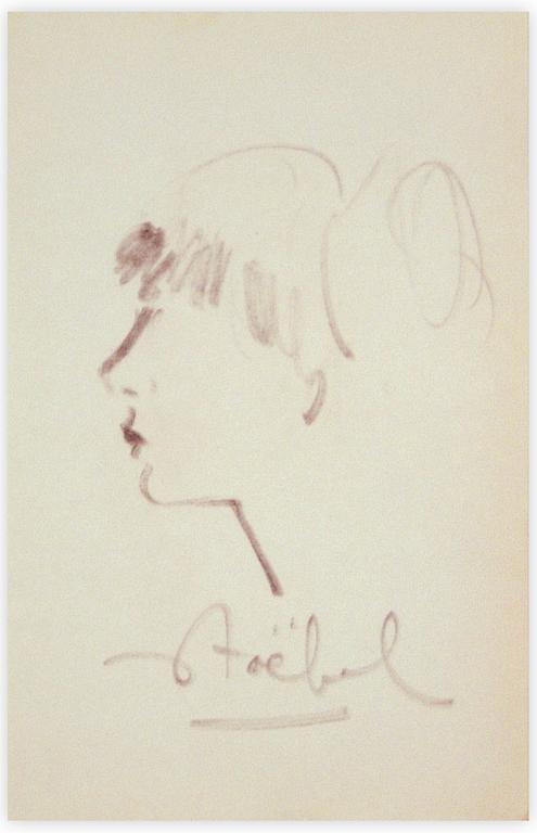 Catalogue raisonné, Edgar Stoëbel, profil de femme — 