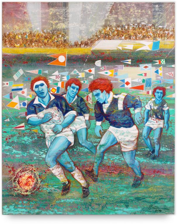 Catalogue raisonné, Henri Baviera, Les joueurs bleus — 1986