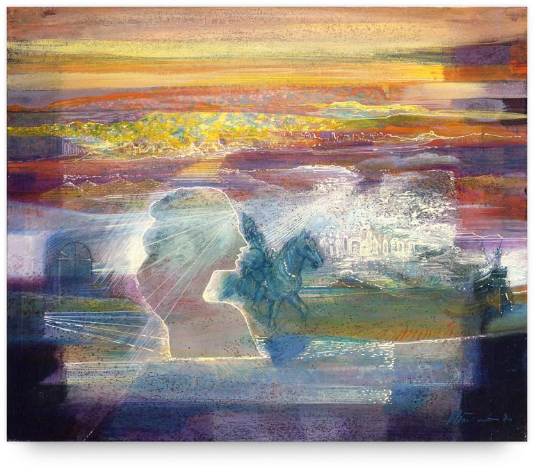 Catalogue raisonné, Henri Baviera, Pluie d’aurore — 1986