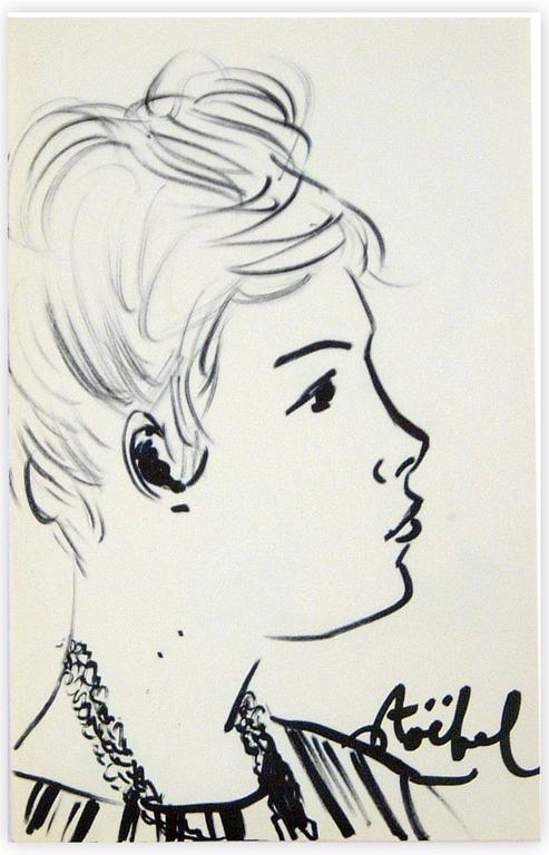 Catalogue raisonné, Edgar Stoëbel, portrait de femme — 