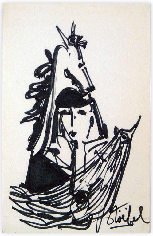 Catalogue raisonné, Edgar Stoëbel, l'homme le cheval et l'oiseau — 
