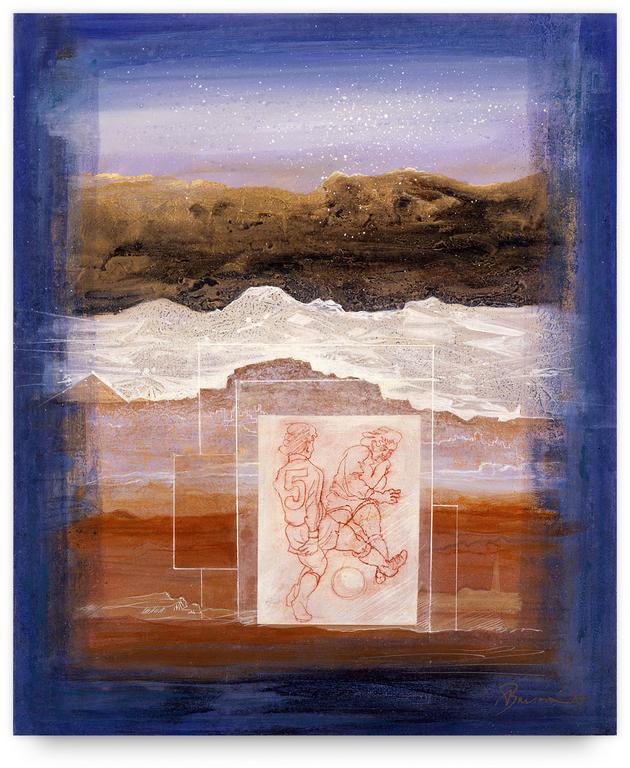 Catalogue raisonné, Henri Baviera, Rond dans un rectangle - 1987