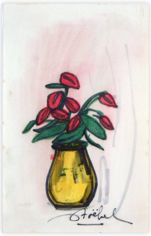 Catalogue raisonné, Edgar Stoëbel, pot aux fleurs — 