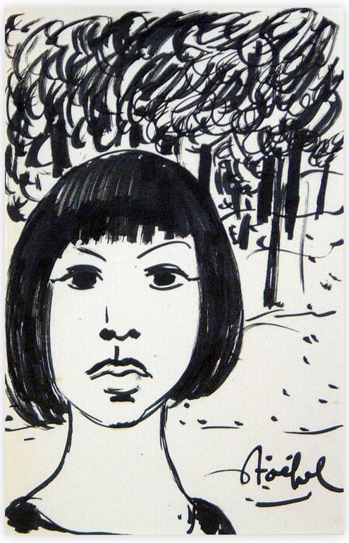 Catalogue raisonné, Edgar Stoëbel, portrait de femme — 
