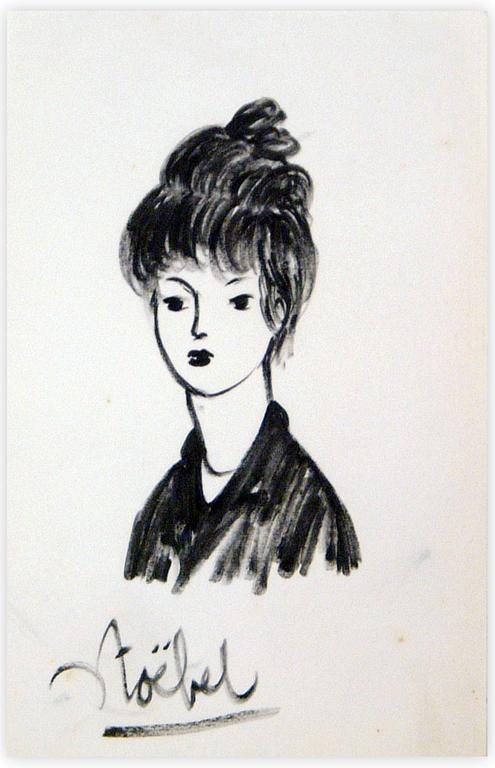 Catalogue raisonné, Edgar Stoëbel, portrait de femme — 