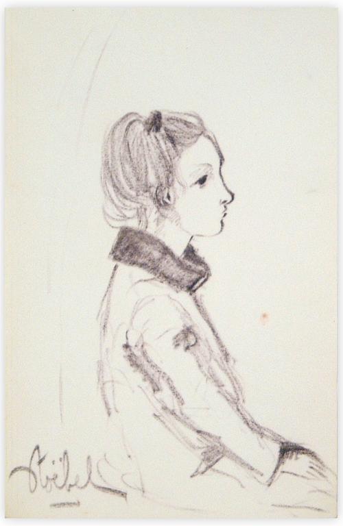 Catalogue raisonné, Edgar Stoëbel, portrait de femme — 
