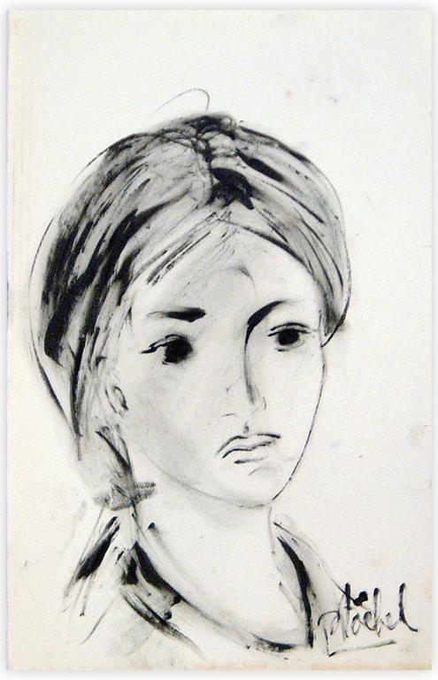 Catalogue raisonné, Edgar Stoëbel, portrait de femme — 