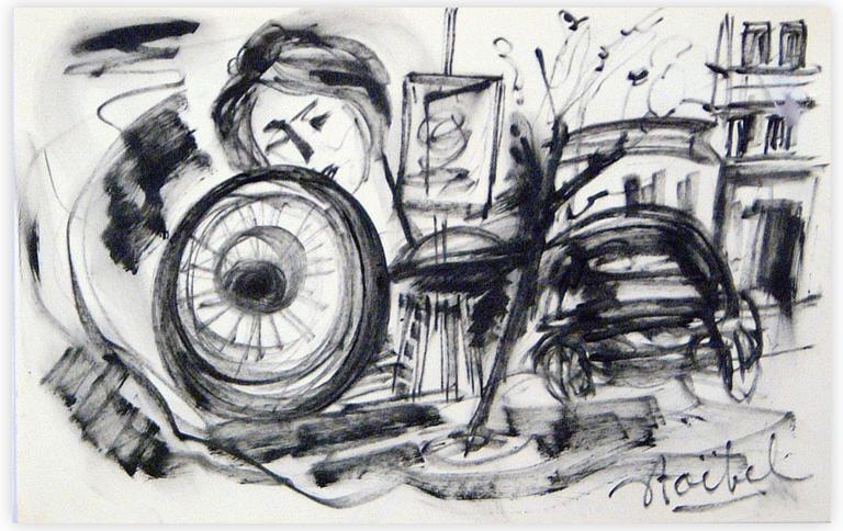 Catalogue raisonné, Edgar Stoëbel, (Montmartre ?) la rue… — 
