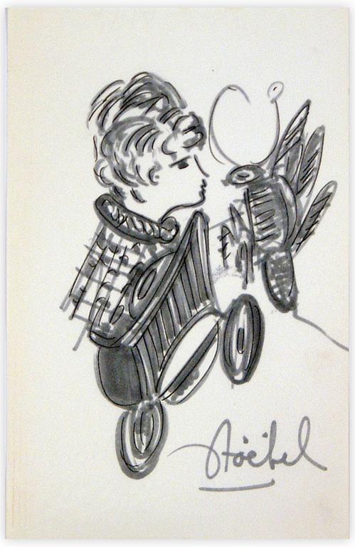 Catalogue raisonné, Edgar Stoëbel, femme et insecte — 