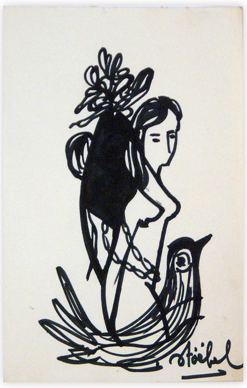 Catalogue raisonné, Edgar Stoëbel, l'oiseau et la femme enchaînée — 