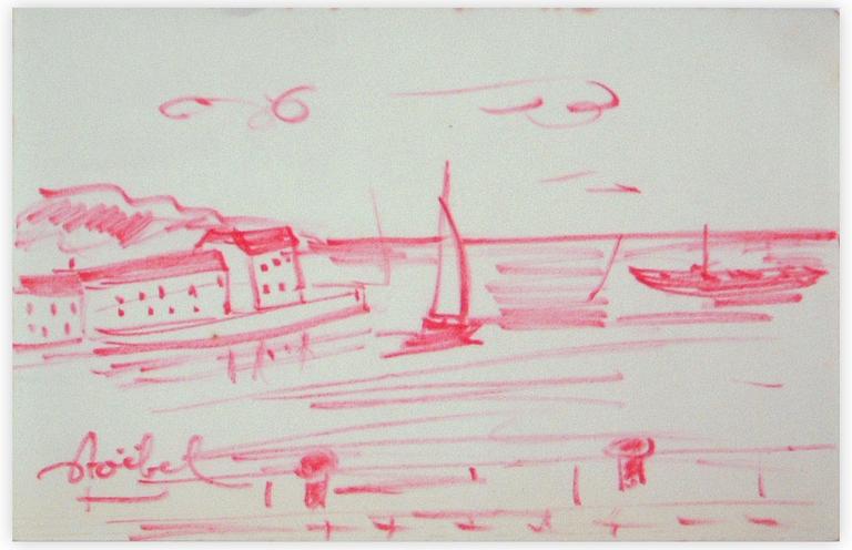 Catalogue raisonné, Edgar Stoëbel, paysage portuaire — 