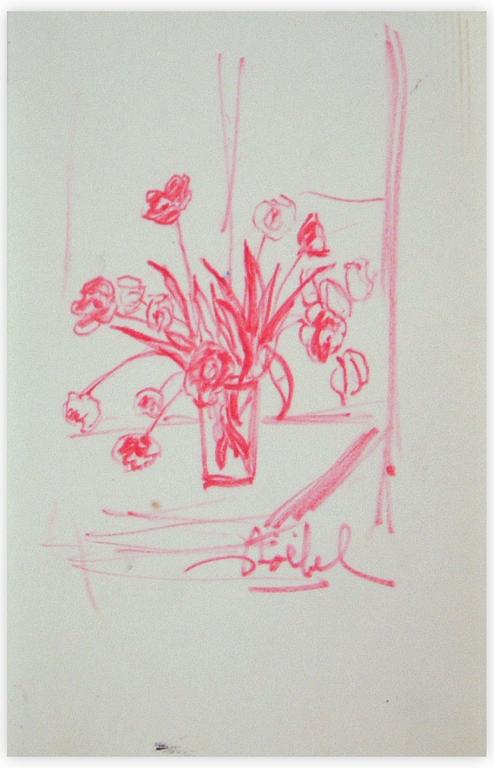 Catalogue raisonné, Edgar Stoëbel, pot et fleurs — 