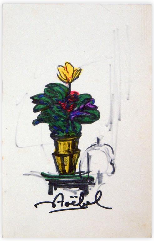 Catalogue raisonné, Edgar Stoëbel, pot et fleurs — 