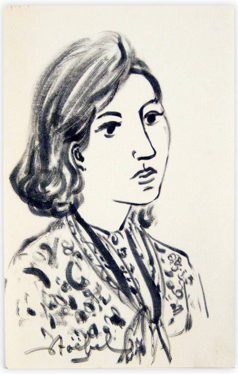 Catalogue raisonné, Edgar Stoëbel, portrait de femme — 