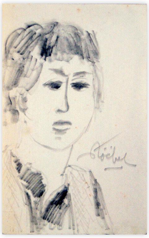 Catalogue raisonné, Edgar Stoëbel, portrait de femme — 