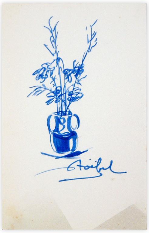 Catalogue raisonné, Edgar Stoëbel, pot et fleurs — 