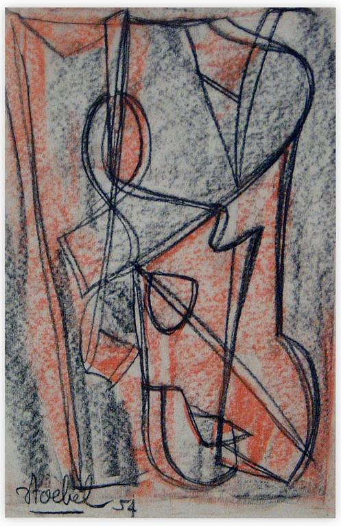 Catalogue raisonné, Edgar Stoëbel, abstract — 1954