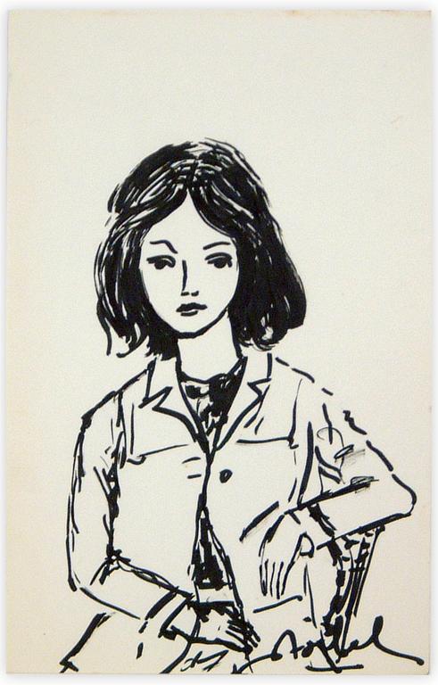 Catalogue raisonné, Edgar Stoëbel, jeune femme — 